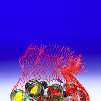 Buy canvas prints of Glass Marbles by Drew Gardner