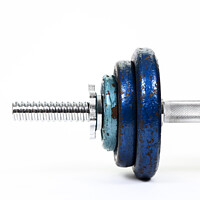 Buy canvas prints of Dumbbell Weights by Drew Gardner