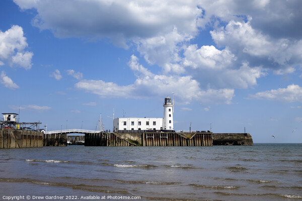 Scarborough Bay Lighthouse Picture Board by Drew Gardner