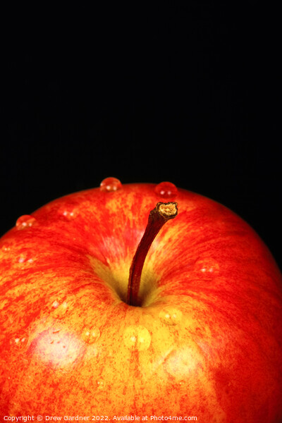 Ripe Red Apple Picture Board by Drew Gardner