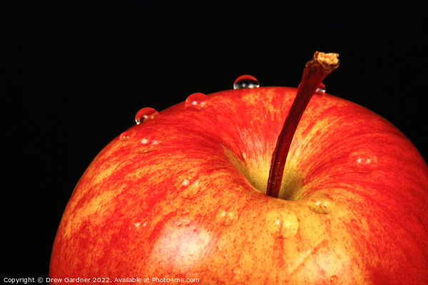 Ripe Red Apple Picture Board by Drew Gardner