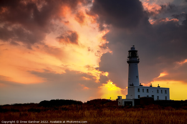 Flamborough Head Lighthouse Picture Board by Drew Gardner