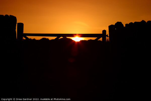 Sunset On Ilkley Moor Picture Board by Drew Gardner