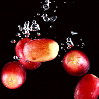 Buy canvas prints of Splashing Grapes by Drew Gardner