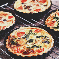 Buy canvas prints of Home Cooked Quiche  by Drew Gardner