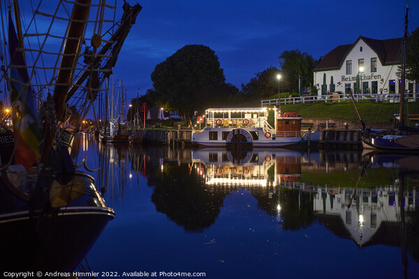 Home port (Heimathafen) during blue hour Picture Board by Andreas Himmler