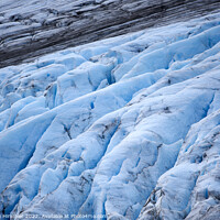 Buy canvas prints of Deep furrows of Exit Glacier (Alaska) by Andreas Himmler