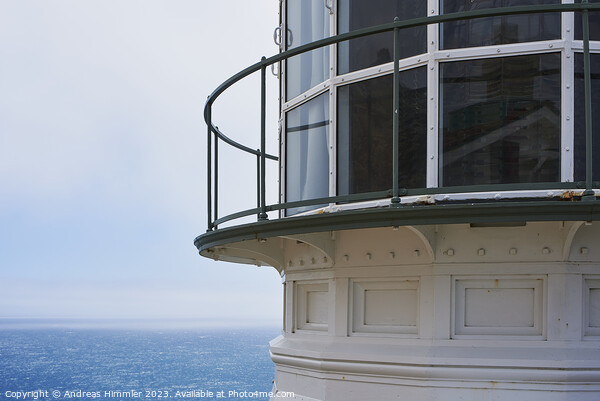 Point Reyes Lighthouse - Details and the Sea Picture Board by Andreas Himmler