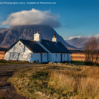 Buy canvas prints of Blackrock Cottage in Glencoe with Buachaille Etive Mor in the background. by Will Ireland Photography