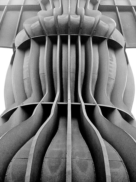 Detail of The Angel of the North - Gateshead in Mono Picture Board by Will Ireland Photography