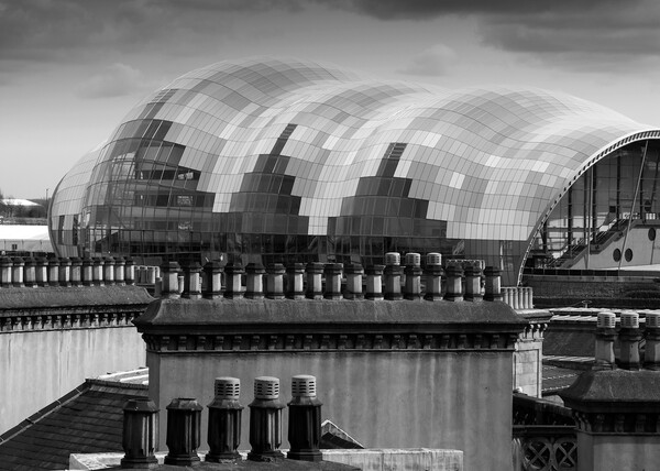 Chimneys and The Sage Gateshead Picture Board by Will Ireland Photography