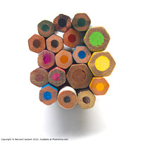 Buy canvas prints of Colored pencils by Bernard Jaubert