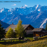 Buy canvas prints of paysage des alpes suisse en automne by louis bertrand