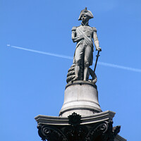 Buy canvas prints of Iconic Nelson's Column & Soaring Aeroplane by Carnegie 42