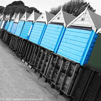 Buy canvas prints of Vibrant Beach Huts, Bournemouth by Carnegie 42