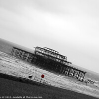 Buy canvas prints of Brighton's Iconic West Pier: A Colourful Vision by Carnegie 42