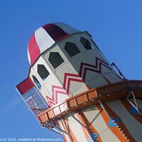 Buy canvas prints of Whimsical Weymouth Beach Fairground Attraction by Carnegie 42