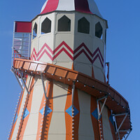 Buy canvas prints of Iconic Helter Skelter at Weymouth Beach by Carnegie 42
