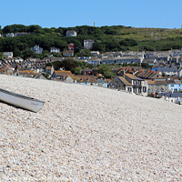 Buy canvas prints of Dorset's Cherished Chesil Beach Panorama by Carnegie 42