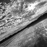Buy canvas prints of Weymouth Beach Under Moonlit Sky by Carnegie 42