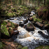 Buy canvas prints of Wyming Brook Autumnal Waterfall by Craig Yates