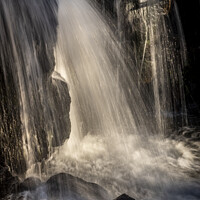 Buy canvas prints of Lumsdale Falls-Face in The Rocks by Craig Yates