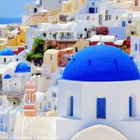 Buy canvas prints of Colours Of Santorini Oia. by Craig Yates