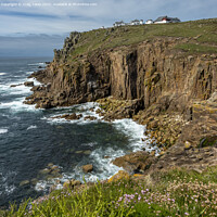 Buy canvas prints of Lands End Cliffs Cornwall by Craig Yates