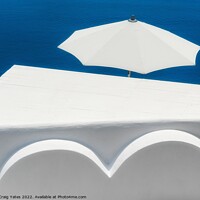 Buy canvas prints of Santorini White Abstract by Craig Yates
