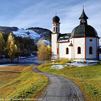 Buy canvas prints of Seekirchl church Seefeld in Tirol  Austria by Craig Yates