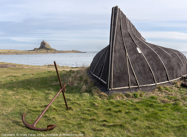 Upside Down Boat Lindisfarne Holy Island. Picture Board by Craig Yates