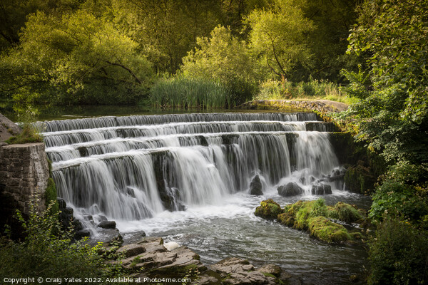 Monsal Dale Weir Picture Board by Craig Yates