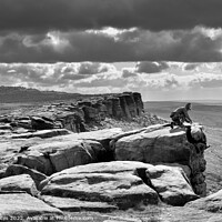 Buy canvas prints of Stanage Edge Rock Climber by Craig Yates