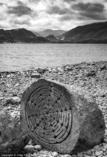 Millennium Stone Derwent Water  Picture Board by Craig Yates