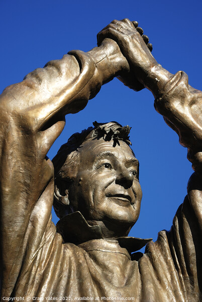 Brian Clough Statue Nottingham Picture Board by Craig Yates