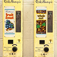 Buy canvas prints of Retro Cadbury Chocolate Vending Machines by Craig Yates