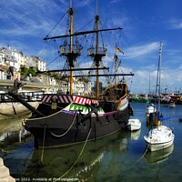 Buy canvas prints of Golden Hind Brixham Harbour by Craig Yates