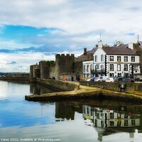 Buy canvas prints of  Caernarvon Harbour Front Anglesey Wales by Craig Yates
