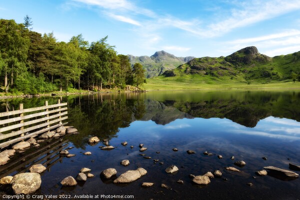 Blea Tarn Morning Reflection. Picture Board by Craig Yates