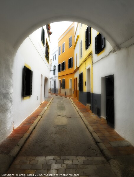 Menorca Backstreet Ciutadella. Picture Board by Craig Yates
