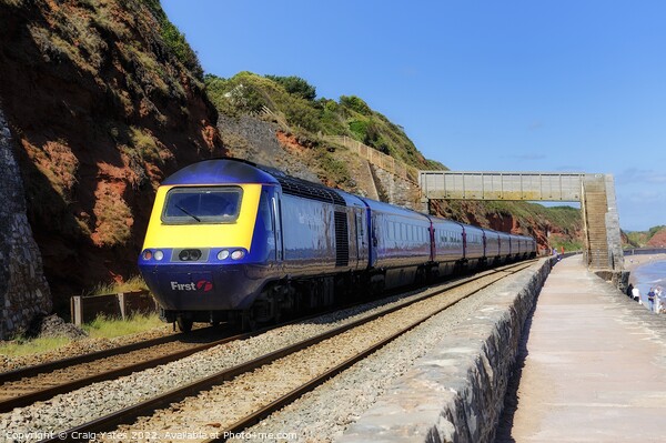 First Great Western 43192 at Dawlish Picture Board by Craig Yates