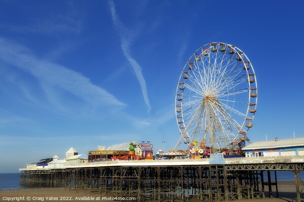 Blackpool Central Pier Picture Board by Craig Yates