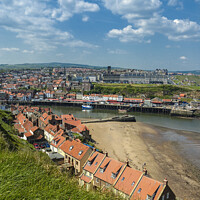 Buy canvas prints of Whitby Seafront Cottages by Craig Yates