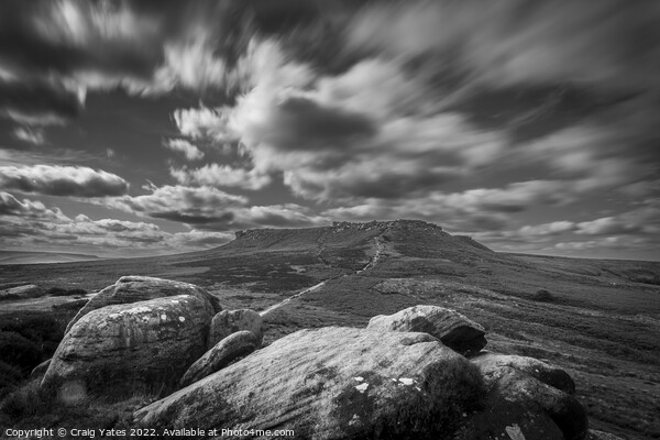 Higger Tor Peak District Picture Board by Craig Yates
