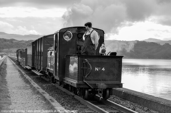 Ffestiniog Railway Gwynedd Wales Picture Board by Craig Yates
