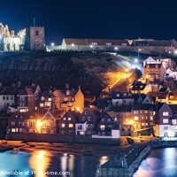 Buy canvas prints of Whitby By Night. by Craig Yates