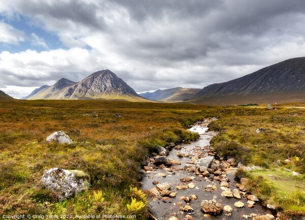 Glen Etive Scottish Highlands Picture Board by Craig Yates