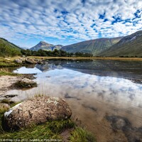 Buy canvas prints of Loch Etive Reflection Scotland. by Craig Yates