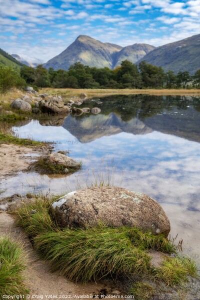 Loch Etive Reflection Scotland. Picture Board by Craig Yates