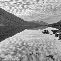 Buy canvas prints of Loch Etive Scotland Black and White. by Craig Yates